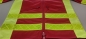 Einsatzanorak dunkelrot/neongelb Art. 8888, neongelbe Einsatzjacke, Rettungsdienstjacke mit gelben Reflexstreifen, Schutzjacke neongelb/rot