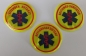 Emblem reflektierend gelb, reflektierendes Emblem, Emblem auf Klett zum Sonderpreis,