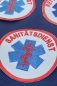 Star of Life Emblem gestickt, Emblem mit Klett, SoL-Emblem, Emblem zur Kennzeichnung, Emblem zum aufnähen,