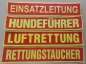 Rückenschild 3M/gelb, Sonderpreisartikel, Rückenschild DLRG-Ausführung, Rückenschild 42x8 cm,