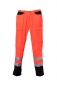 Jeanshose leuchtrot/schwarz, Rettungsdienst-Hose zum Sonderpreis, Hose in leuchtrot/schwarz,