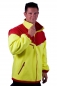 Fleece-Windsafe neongelb/dunkelrot, winddichte Fleecejacke, Outdoor-Jacke, Windbreaker,