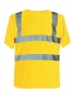 Hi-Vis T-Shirt Cordoba, oranges T-Shirt, T-Shirt mit Reflexsstreifen, neongelbes Shirt,