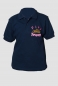 Kinder-Poloshirt blau Fire Princess, Kinderpolo-Shirt, Fire-Princess, Feuerwehrmädchen, Brustbestickung, Poloshirt blau,