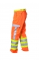 Warnschutzhose leuchtorange/neongelb, High-Viz Hose, Hose mit Warnschutz, Reflexstreifen in silber,