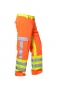 Warnschutzhose leuchtorange/neongelb, High-Viz Hose, Hose mit Warnschutz, Reflexstreifen in silber,