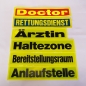 Sonderdruck-Schild gelb, Schild mit individueller Beschriftung, Schild mit Wunschtext, reflektierendes Schild mit Wunschtext,