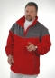 Fleece-Windsafe dunkelrot/grau, BRK-Jacke, winddichte Fleecejacke, Outdoor-Jacke, DRK-Jacke, Windbreaker, DRK-Fleecejacke,