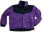 Fleece-Jacke violett/blau, wärmende Fleecejacke, Outdoor-Fleecejacke, Fleecejacke aus eigener Produktion, Fleecejacke für Notfallseelsorge,