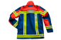 Fire-Kids-Jacke flou. blau/leuchtrot Art. 8275, Kinderjacke mit Reflexstreifen,