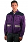 Universalblouson violett/blau Art. 9783/S/V, Jacke mit abnehmbaren Ärmeln,