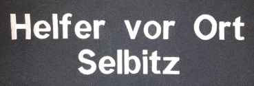 Rücken-Bestickung 2-zeilig,  Bestickung auf Kundenwunsch, 2-zeilige Bestickung für den Rücken, individuelle Bestickung,