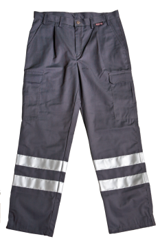 Einsatzhose grau Art. 2011, graue Hose mit silbernen Streifen, DRK-Hose,