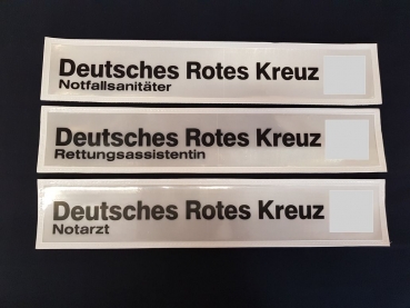 DRK-Rückenschilder weiss