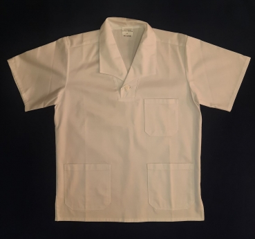 Kurzarm-Pflegerhemd weiß, Schlupfkasack, Pflegehemd, Kasack, Pflege, Kurzarm,