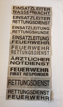 Rückenschild 3M/silber 42x10 cm, Sonderpreisartikel, Rückenschild zum Sonderpreis,