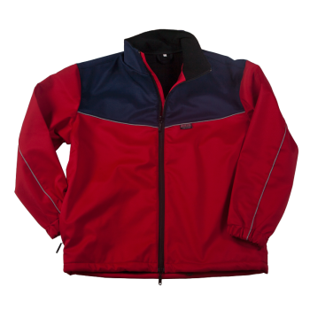 Softshell-Jacke dunkelrot/blau, Wetterschutzjacke, Softshelljacke rot/blau,