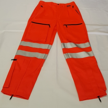 Einsatzhose Fly leuchtrot, Fliegerhose, Aktionsartikel, Reflexstreifen silber, Sonderpreishose,