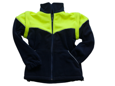 Kinder-Fleecejacke blau/neongelb Art. 9436/S