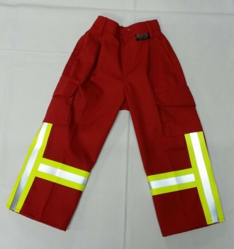 Fire-Kids-Hose dunkelrot Art. 9891, Kinderfeuerwehr, Hose für Jugendfeuerwehr, Kinderhose dunkelrot,