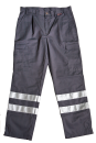 Einsatzhose grau Art. 2011, graue Hose mit silbernen Streifen, DRK-Hose,