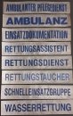 Rückenschild 3M/silber, Schrift blau, Sonderpreisartikel, silbernes Schild mit blauer Schrift, Rückenschild 42x8 cm,