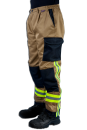 Feuerwehrhose Art. 7776/GSG/TR, Feuerwehrhose beige, Hose mit GSG-Streifen,