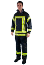 Einsatzjacke für THL, Feuerwehrjacke in dunkelblau/schwarz, Jacke für Technische Hilfeleistung,