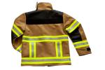 Fire-Kids-Jacke beige/schwarz Art. 9975, Jacke in PBI-Gelb, Feuerwehrjacke für Kids, Jugendfeuerwehr,
