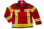 Fire-Kids-Jacke dunkelrot Art. 9875, Kinderfeuerwehr, Jugendfeuerwehr, Feuerwehr-Kids, Jacke mit GSG-Streifen,