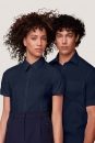 Damen Business-Bluse Art. 112, Hakro Bluse, DRK-Bluse, Kurzarmbluse, Damen Bluse, Bluse aus 100% Baumwolle, kurzärmelige Bluse, Feuerwehr-Bluse,